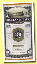 Highland Park 30 yo 1973/2003 (58.7%, Jack Wiebers, Old Train Line, cask #8396, 168 bottles)
